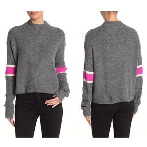 John + Jenn Varsity Stripe Mock Neck Pullover